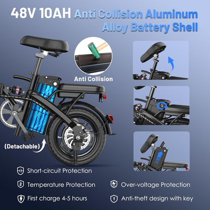 Voltra 14" Folding Electric Bike