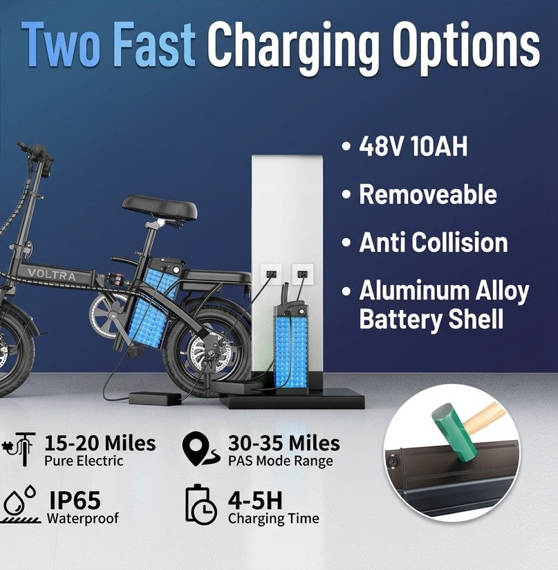 Voltra 14" Folding Electric Bike