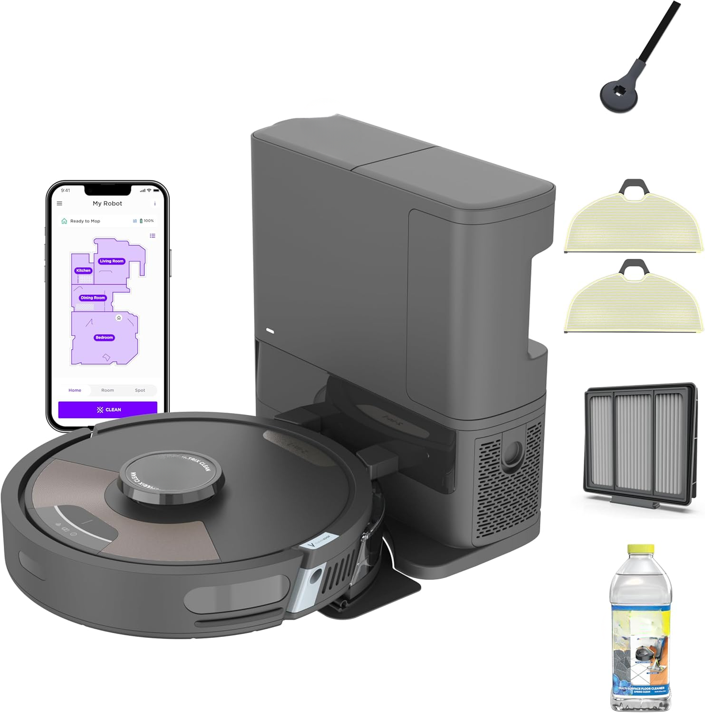 Zerin 2-in-1 Robot Vacuum & Mop
