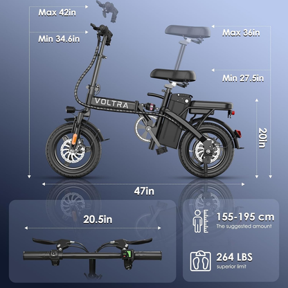 Voltra 14" Folding Electric Bike